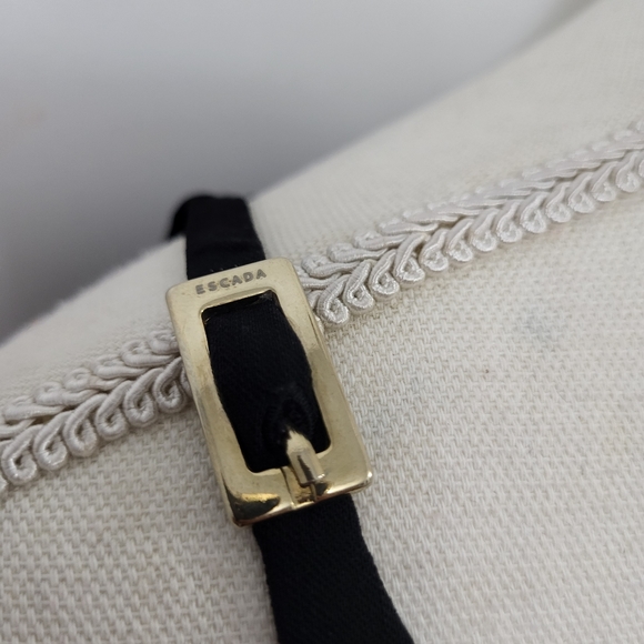 Escada Black V Neck Sheath Dress - Picture 3 of 12